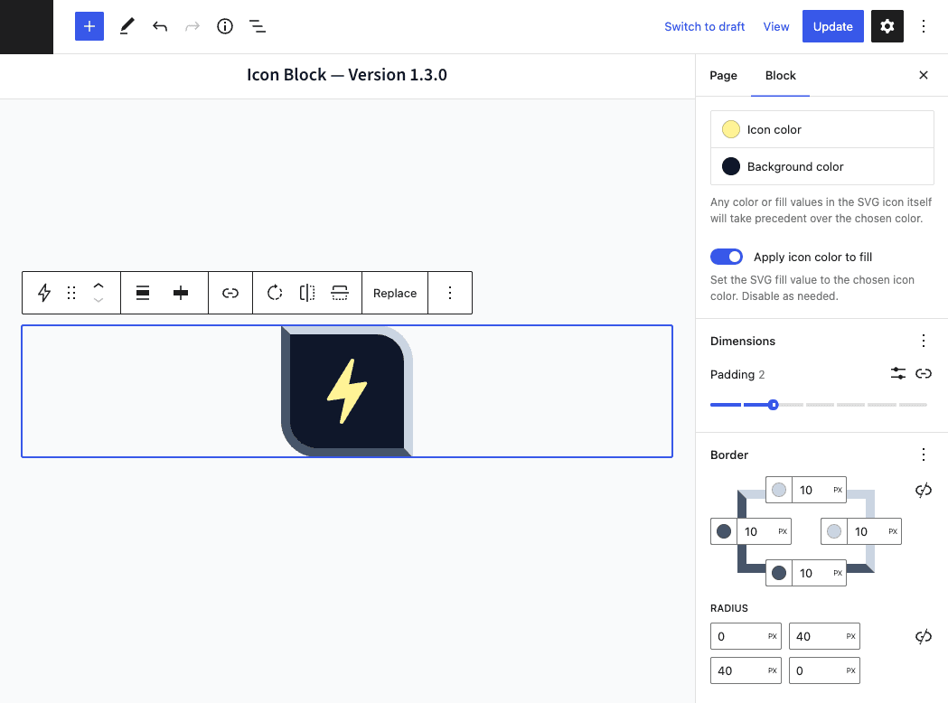 Updated border and spacing controls in preparation for WordPress 6.1